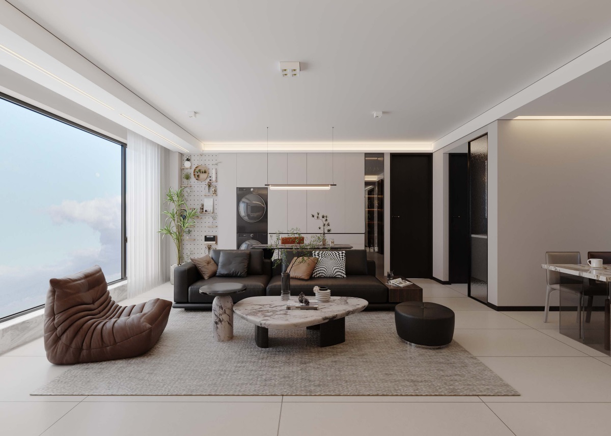 光耀上院128㎡ | 高效“去班味”的舒適現(xiàn)代風(fēng)！開啟治愈系慢生活~