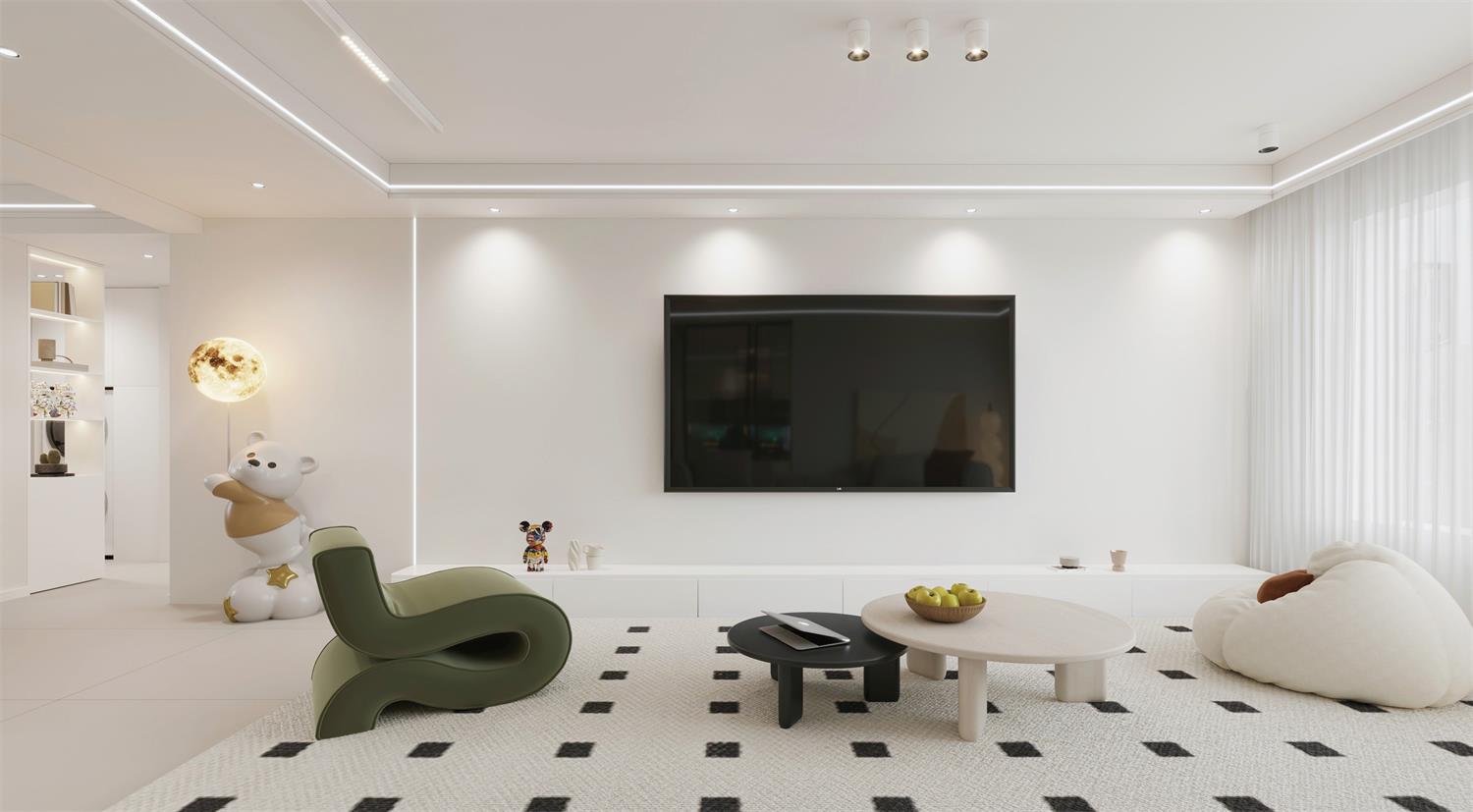 閱海萬(wàn)家G2區(qū) | 144m2軟軟糯糯奶油風(fēng)，一眼就淪陷的治愈感！