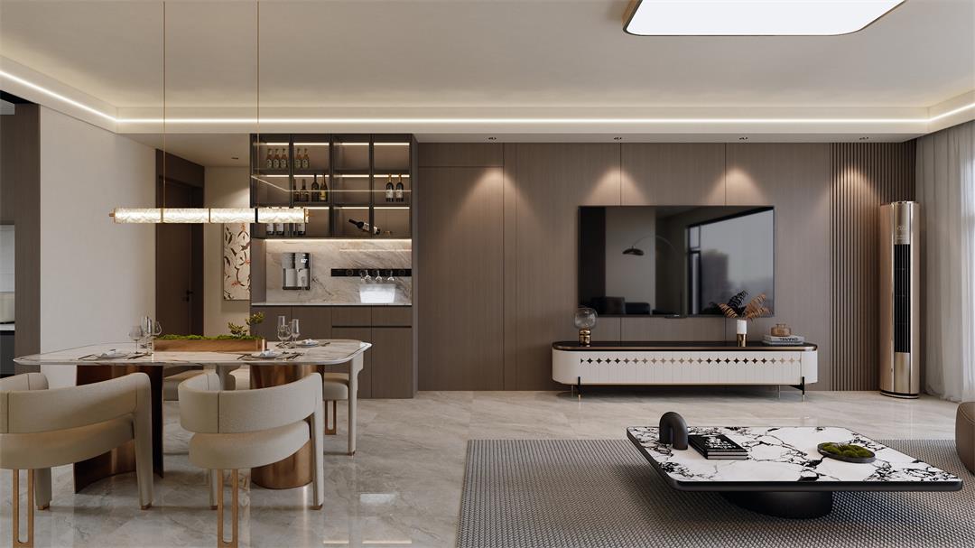 中海觀園132㎡ | 拯救審美疲勞！暖棕意式風(fēng)的家，溫暖又松弛