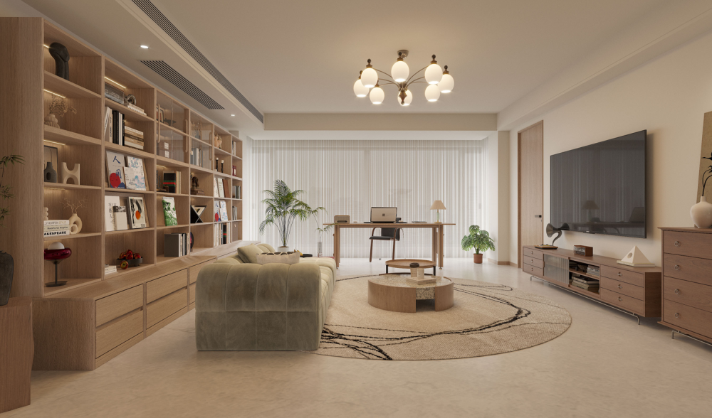 舊房改造 | 住進知識分子味的松弛原木家，170平“高智感”百看不厭！